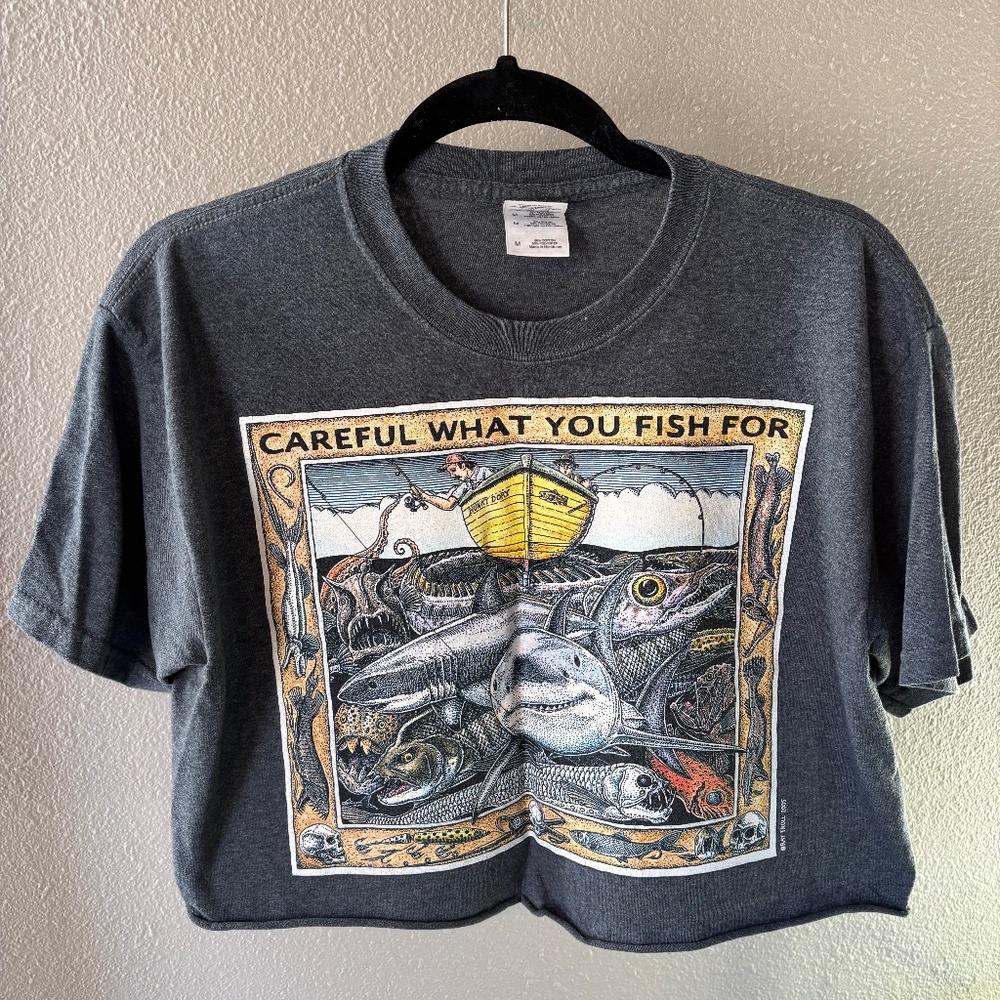 Ray Troll Crop Top